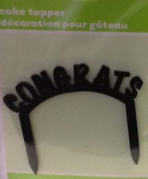 Cake Topper CONGRATS