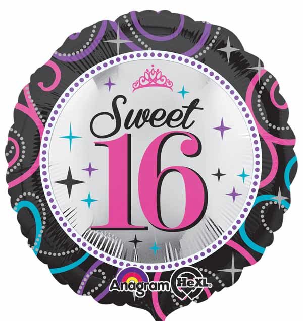 16 Balloon sparkle 18″
