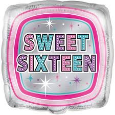 16 Balloon Sweet Sixteen 18in