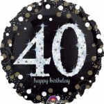 A Sparkling 40 Birthday Balloon