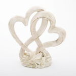 A Double Heart Cake top/ Centerpiece