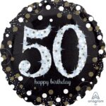 A Sparkling 50 Birthday Balloon