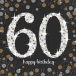 A Sparkling 60 Birthday Napkins
