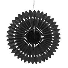 Decor Paper Fan Black