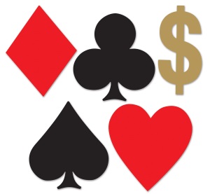 Card Suits Casino Mini cutouts 10ct