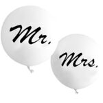 Balloon Mr Mrs White 36in