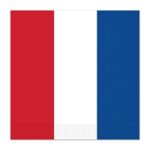 British Blue,Red,White Napkins