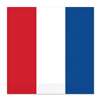 British Blue,Red,White Napkins