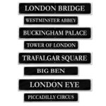 British Cutouts Street Signs 4ct