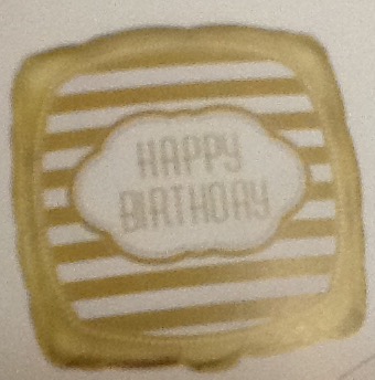 Balloon Birthday  Gold stripes