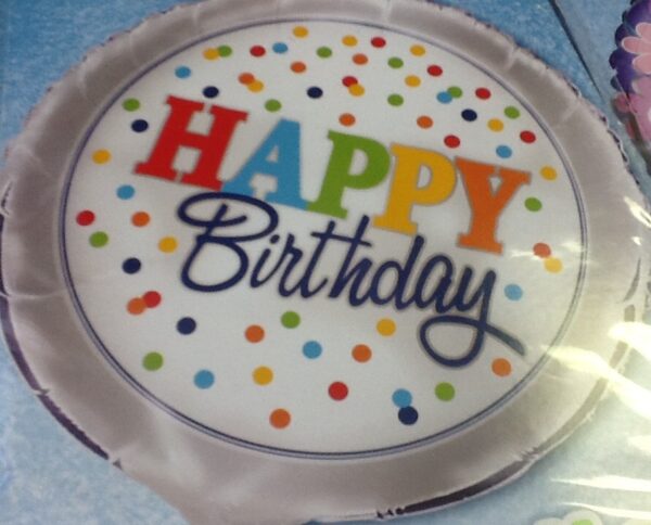 Balloon Birthday Dots rainbow