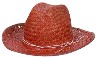 Cowboy Straw Hat Maroon