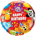 Jungle Animals Balloon Happy Birthday