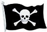 Pirate Flag Cutout 18"