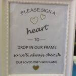 A Heart Guest Book Sign in Frame