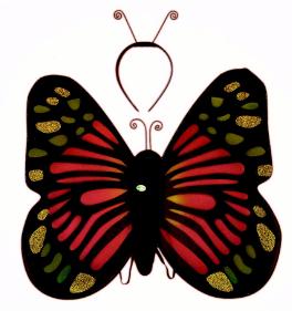 cos acc butterfly wings n headband 190082 13.99