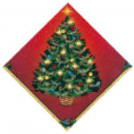 christmas napkins tree ams 61981