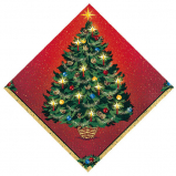 christmas napkins tree ams 61981