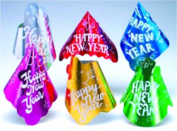new yr foil hats asrt cy994 72 ct