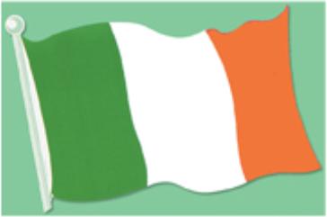 st pat irish flag cutout r55895-18