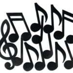theme musical silluettes 12-21in r55295