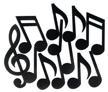 theme musical silluettes 12-21in r55295