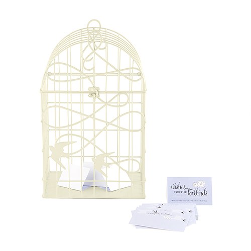 wed acc bird cage card box beige 9117-79-ws_