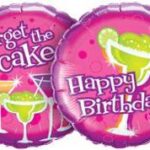 bday bal hbd forget the cake drinks18in w33331