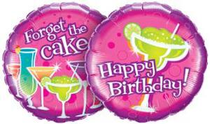 bday bal hbd forget the cake drinks18in w33331