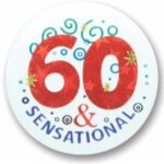 bday 60 button sensational rBN090