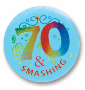 bday 70 button &smasging rBN141
