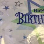 bday shimmer table cover