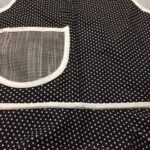 cos f apron blk polka dots