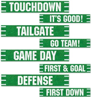 theme sports football 4 signs 4x24in r54674