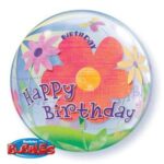 bday bal hbd bubble flower w68650