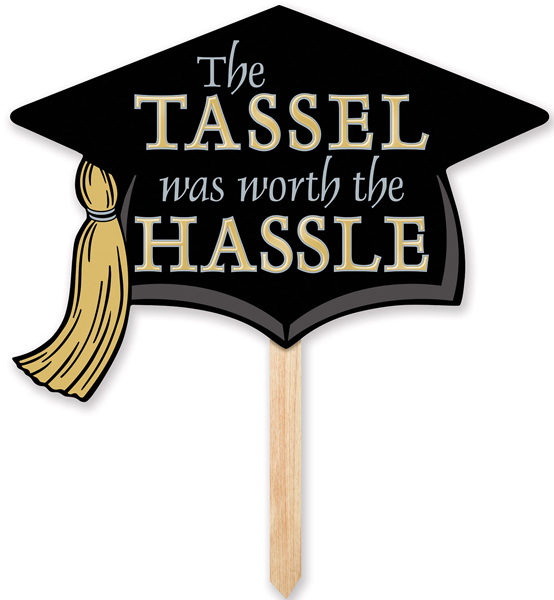 grad lawn sign r53554