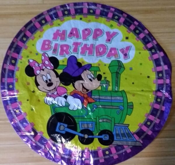 bday minni hbd w mick on train