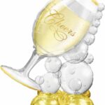 Bubbly Wine Glass