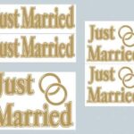 wed acc car clings just married 5ct r55933 16.99
