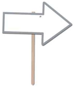 wed arrow sign r54908