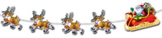 christ santa with sleigh cutout r22224