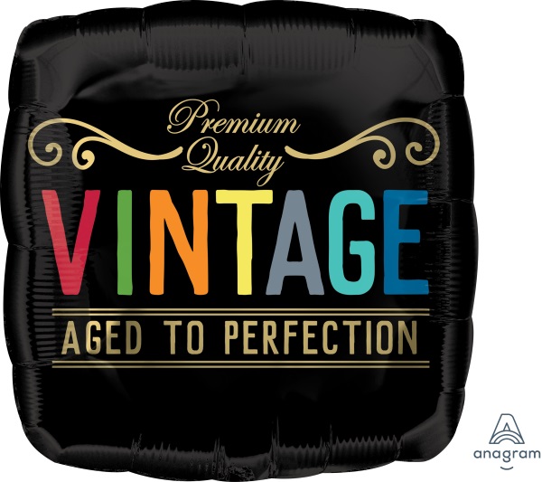 bal bday vintage 18in sq f41304