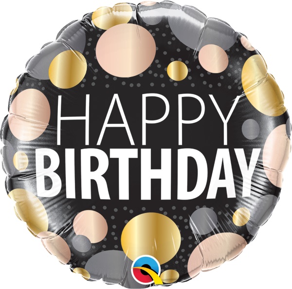 bal hbd blk gold dots w12268