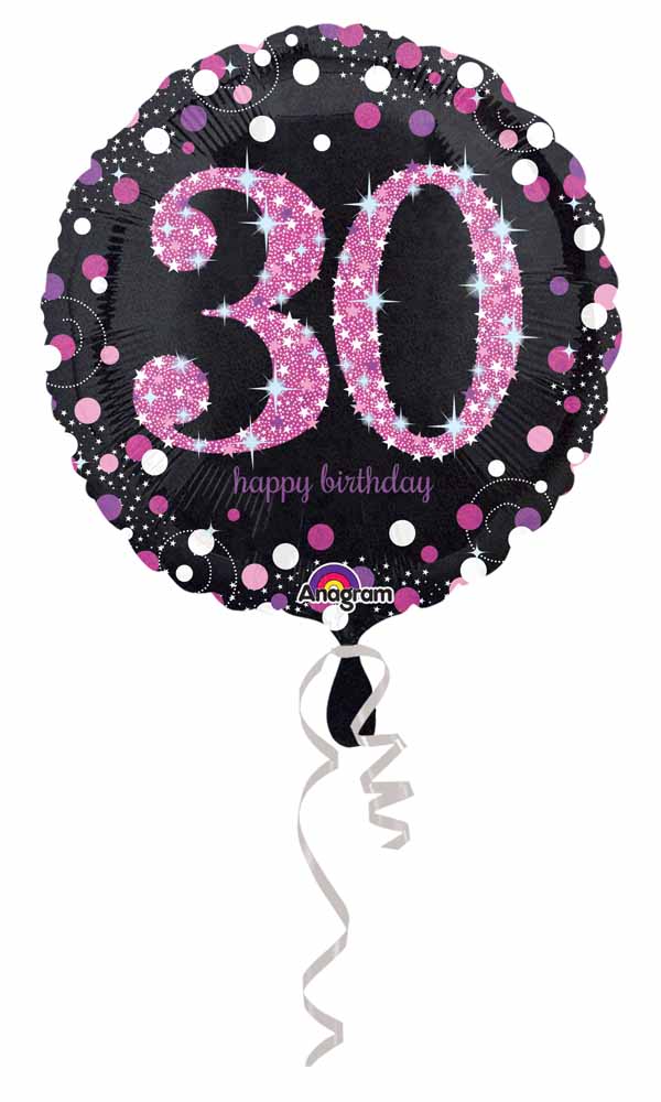 bday bal 30 spark pink blk F33785