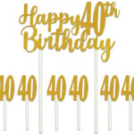 bday 40 cake top r53523-40