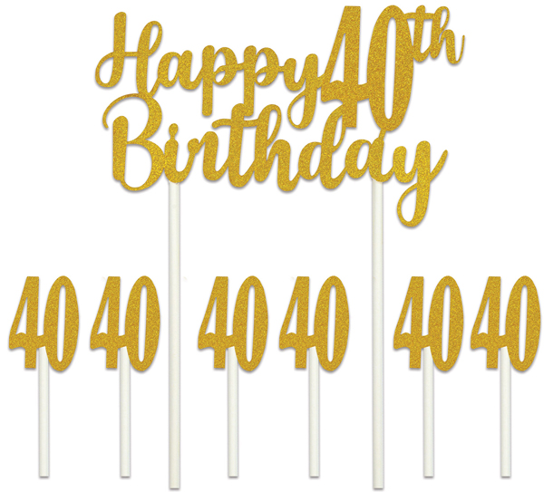 bday 40 cake top r53523-40