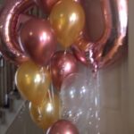 decor bal 2 numbers rg bouq latex rg clear golsd