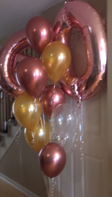 decor bal 2 numbers rg bouq latex rg clear golsd