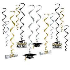 grad hanging decor 12 ct 52118
