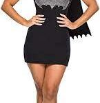 cos f batgirl dress w rhinest logo and cape s 810796
